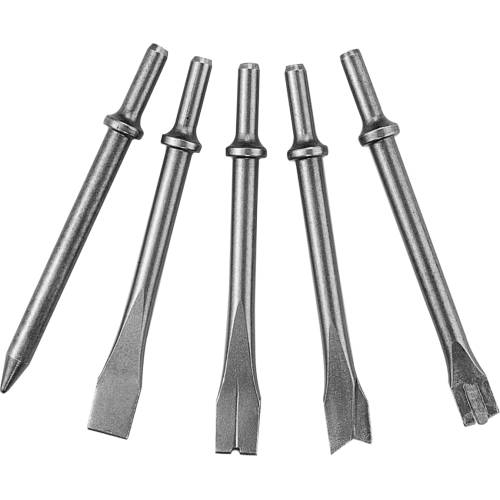 Комплект длинных зубил для пневматического молотка (JAH-6833H), 5 пр., JAZ-3945H
